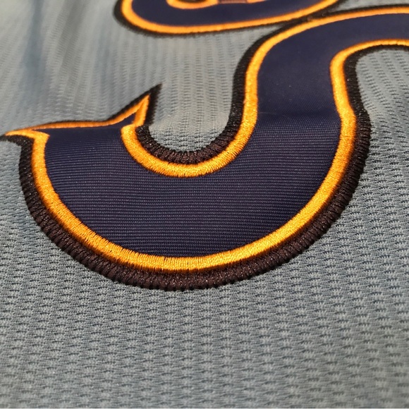 Ken Griffey Jr Seattle Mariners Jersey Mens XL NWT 1980’s baby blue ! - Picture 2 of 12